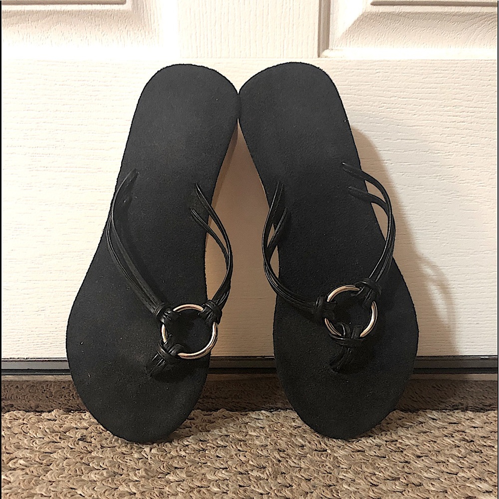 Cork bottom thong flips